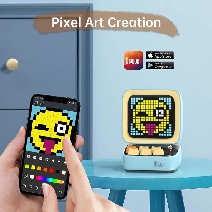 Produktbild Divoom Pixel Art Bluetooth-Lautsprecher (Akkubetrieb)