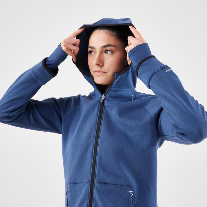 Image du produit Kiprun Veste de course à pied femme chaude - Run 500 Warm bleu (XL)