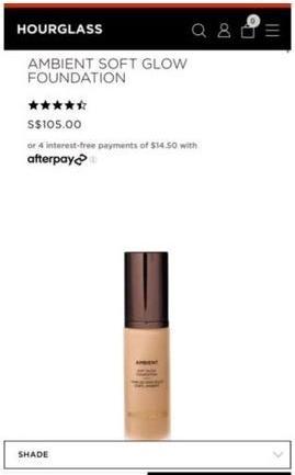 Actual product image Hourglass Ambient Soft Glow Foundation (#6,5)