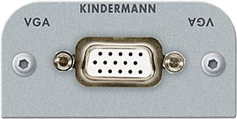 Immagine prodotto Kindermann Pannello di connessione con connessione a saldare Mezzo coperchio 54x54 mm Alluminio anodizzato (0.05 m, VGA)