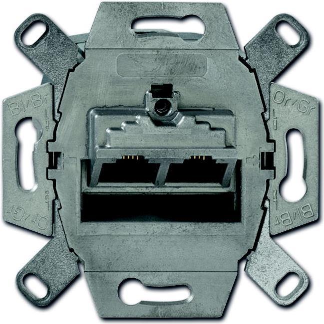 Image du produit Busch-Jaeger 0218/12-101 RJ-45 Métallique Prise (0218/12-101)