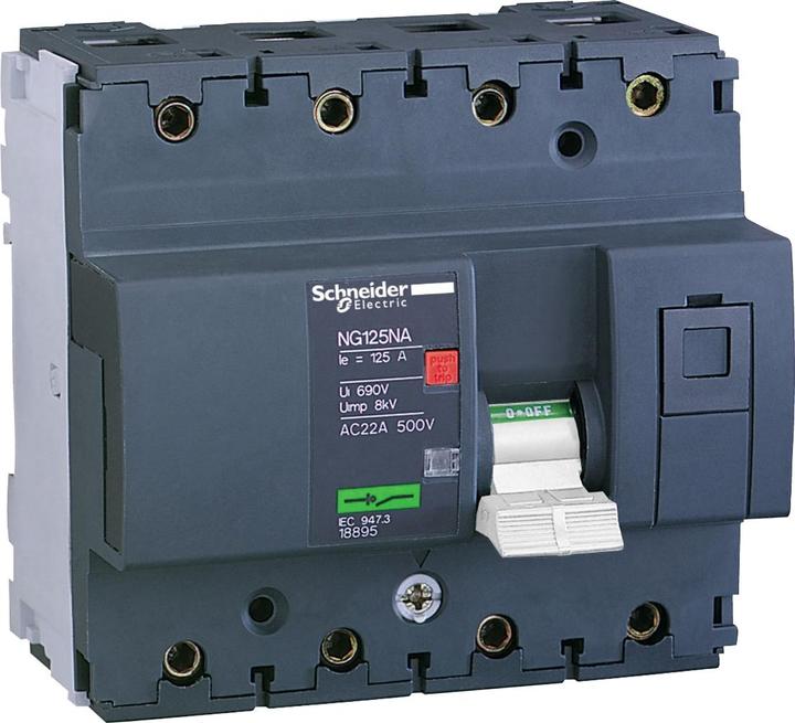Actual product image Schneider Electric SE 18896 switch disconnector Ng125Na 4p 125A