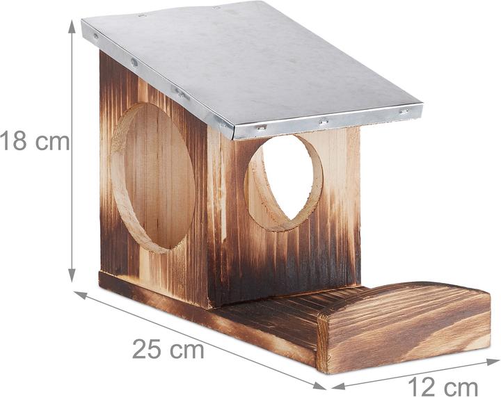 Produktbild Relaxdays Eichhörnchen Futterhaus