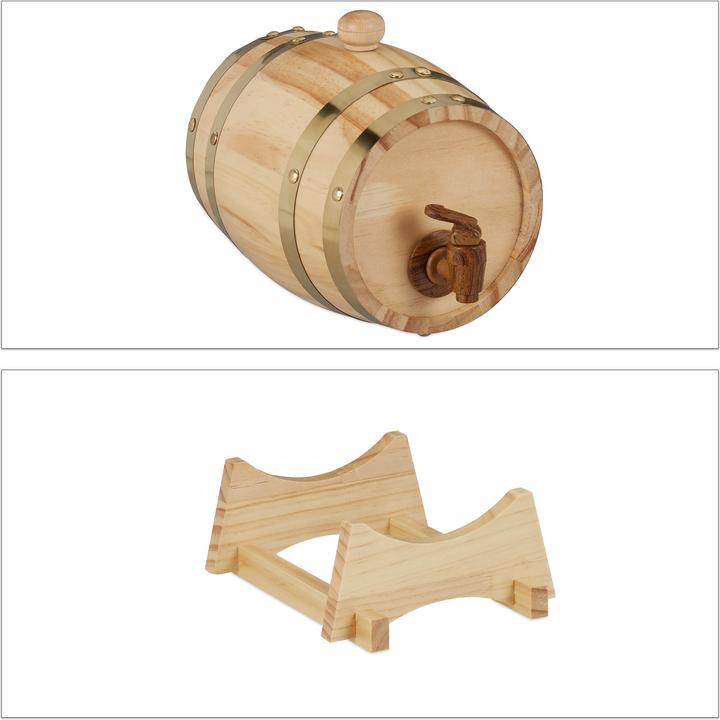 Produktbild Relaxdays Holzfass