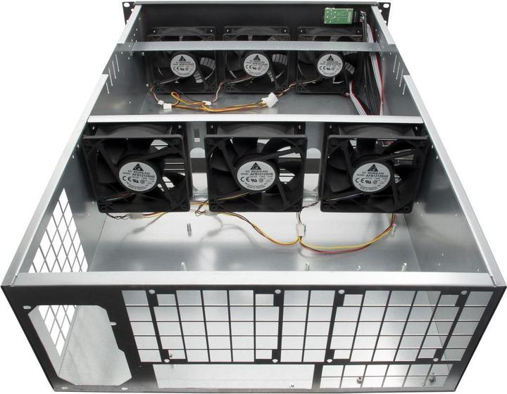 Actual product image Intertech Inter-Tech 4W2 Mining Rack
