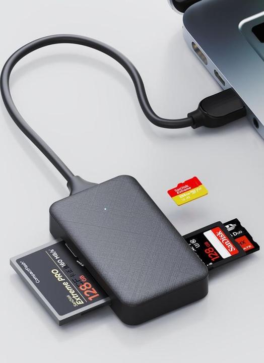 Produktbild PowerGuard 4-in-1 USB 3.0 Cardreader CompactFlash SD MicroSD MS