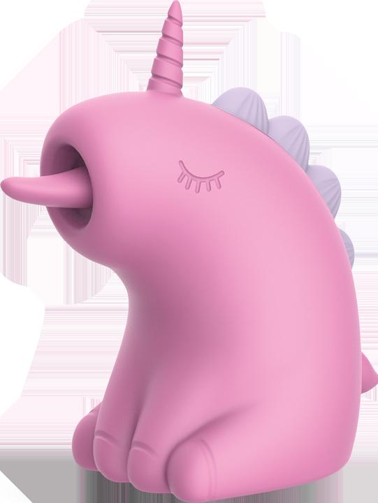 Actual product image Engily Ross Cupcake Unicorn - 360° rotierender Zungenmassagegerät - Pink