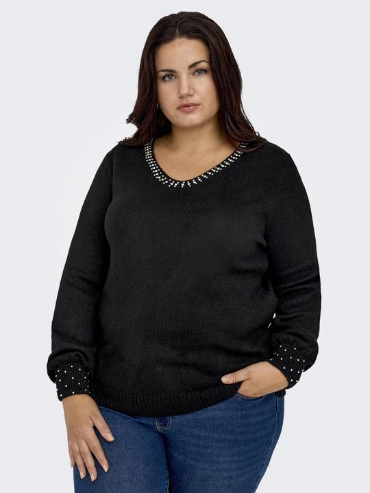 Produktbild Only Curvy V-Ausschnitt Strickpullover (M)