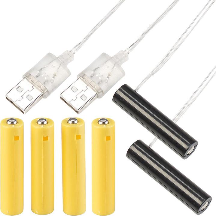 Produktbild Revolt 2er Set Universal Batterie Netzteil Adapter (2 Stk., AAA)