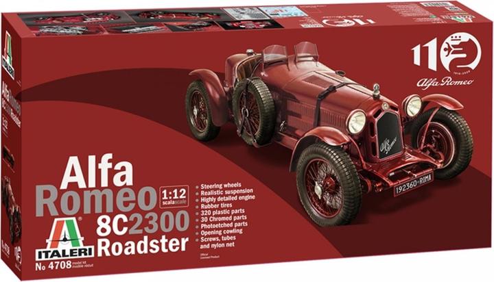Produktbild Italeri 1:12 Alfa Romeo 8C/2300 1931 33