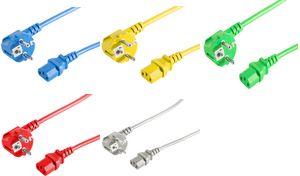 Actual product image Shiverpeaks BASIC-S protective contact power cable, 3.0 m, red (3 m)