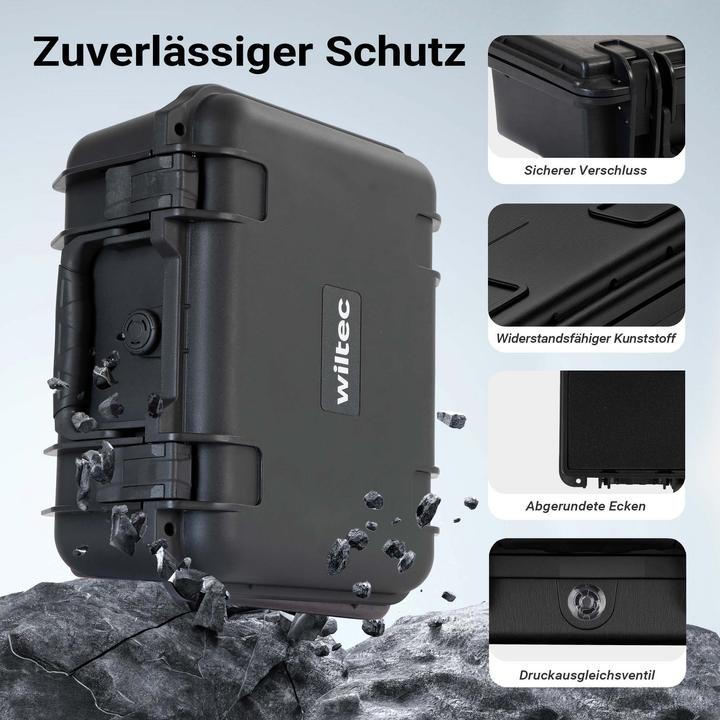 Actual product image Wiltec Universalkoffer 34x31x15,2cm wasserdicht Transportkoffer Schutzkoffer