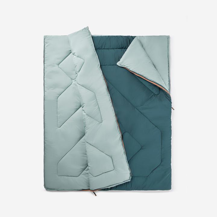 Quechua Doppelschlafsack Camping - Comfort Double 10 °C