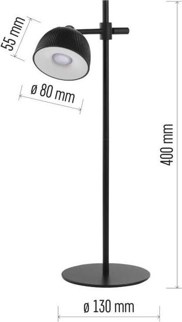 Actual product image Emos LED desk lamp SOPHIE, rechargeable, black (200 lm)