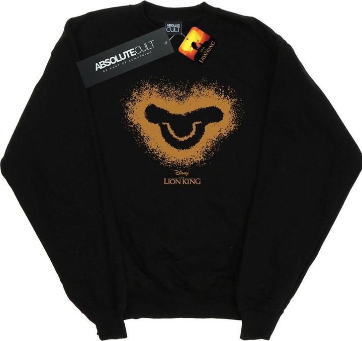 Actual product image Disney Girls The Lion King Movie Simba Baby Face Sweatshirt (152, 158)