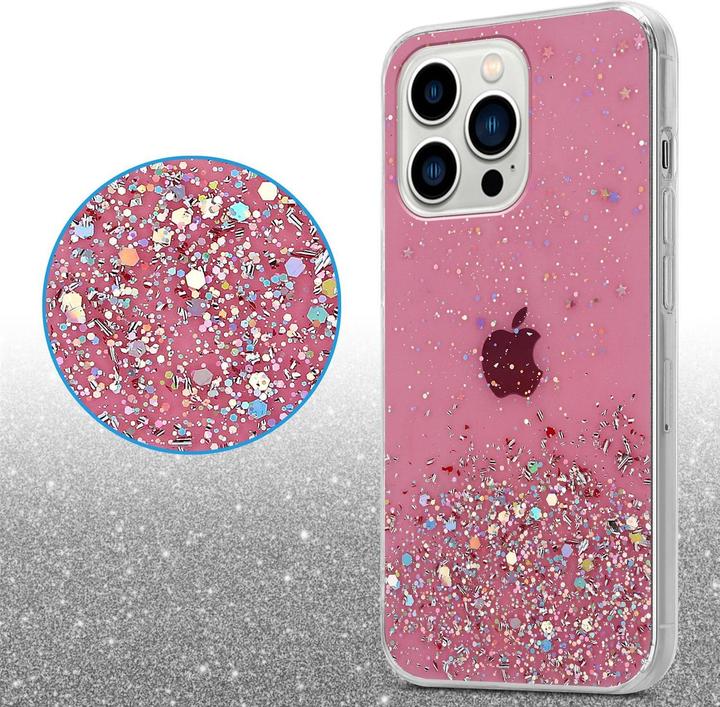Actual product image Cadorabo TPU cover sparkling glitter (Apple iPhone 13 Pro)