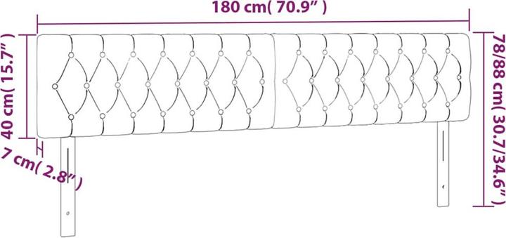 Actual product image VidaXL Mathew (90 x 7 x 78/88 cm)