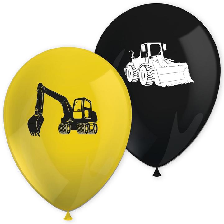 Produktbild JT Lizenzen Baustelle Luftballons: Ballons für Bauarbeiter (8 x)