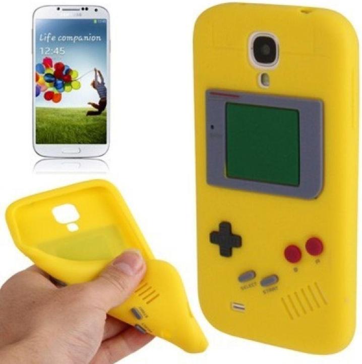Produktbild König Design Silikon Hülle Gameboy für Handy Samsung Galaxy S4 GT I9500 / GT I9505 / LTE+ GT I9506 / Value Editio (Samsung Galaxy S4 I9500)