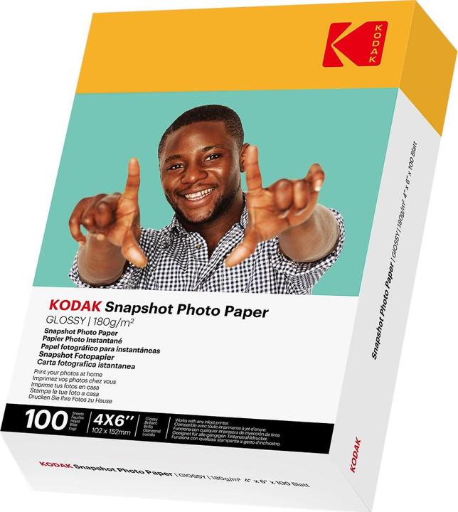Actual product image Kodak 185Z001660 Photo Paper 10x15cm 100 (100 g/m², 1 x)