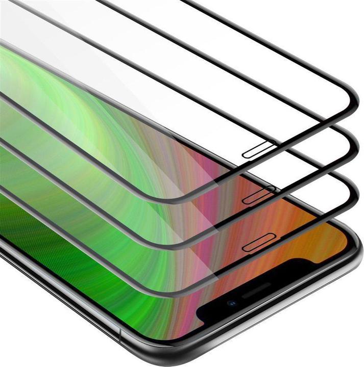 Produktbild Cadorabo Vollbild Displayschutzglas (3 Stück, Apple iPhone X)