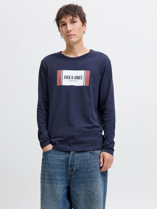 Produktbild Jack & Jones Logo Langarm-T-Shirt Langarm-T-Shirt (S)