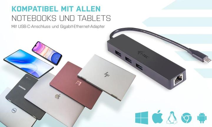 Actual product image i-tec C31gl3slim (USB-C, 4 Ports)
