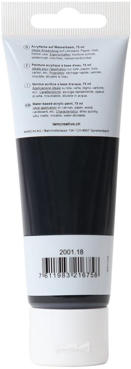 Produktbild I Am Creative Basic Acryl (Schwarz, 75 ml)