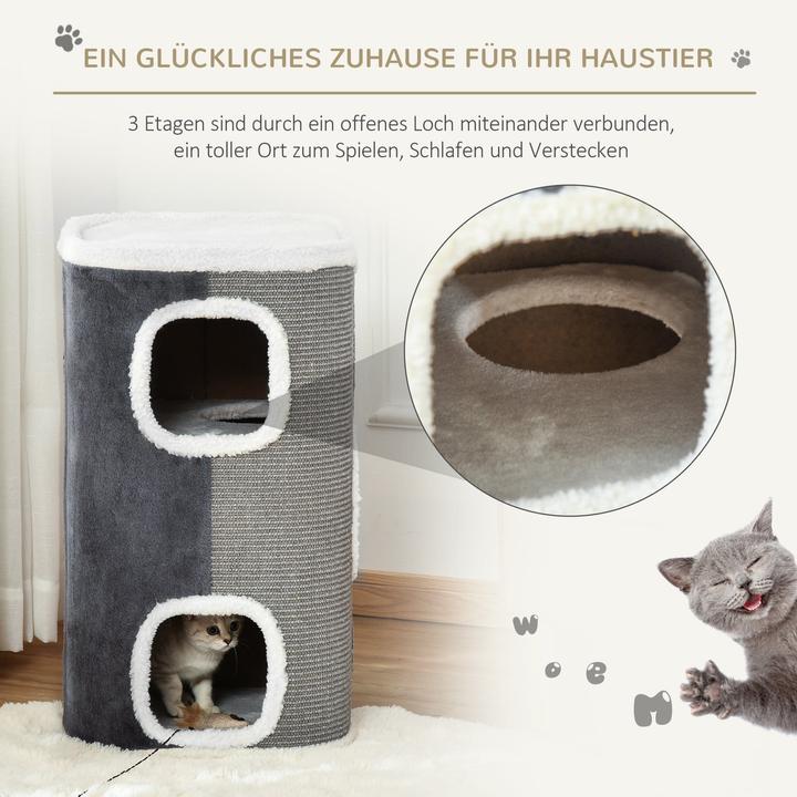 Produktbild Jamb Katzenkratzbaum (74 cm, Grau, Weiss)