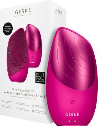 Actual product image Konjac Sponge Soniczna szczoteczka termiczna do twarzy 6w1 Geske z Aplikacją (magenta)