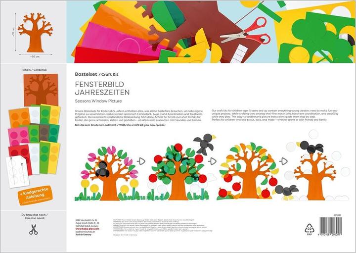 Produktbild Haba Bastelset - Fensterbild Jahreszeiten