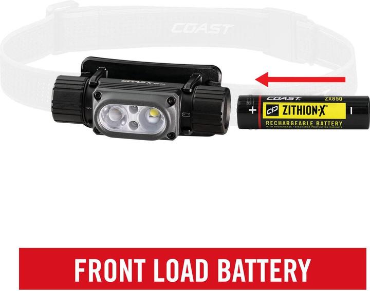 Immagine prodotto Coast Lampada frontale ricaricabile impermeabile WPH30R, 1000 lumen (1000 lm)