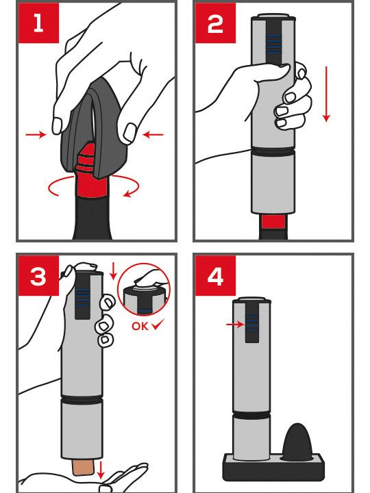Actual product image Peugeot ELIS TOUCH Electric corkscrew with lithium battery, carbon fibre (Electric corkscrew)