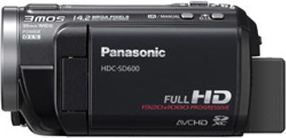 Panasonic HDC-SD600-K, Full-HD Flash Camcorder, Schwarz
