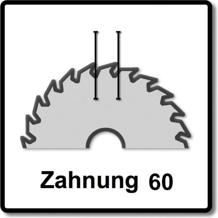Actual product image Festool Universal saw blade W60 260 x 2.5 x 30 mm 2 pieces ( 2x 494604 ) for cross-cut saw KS 120 and