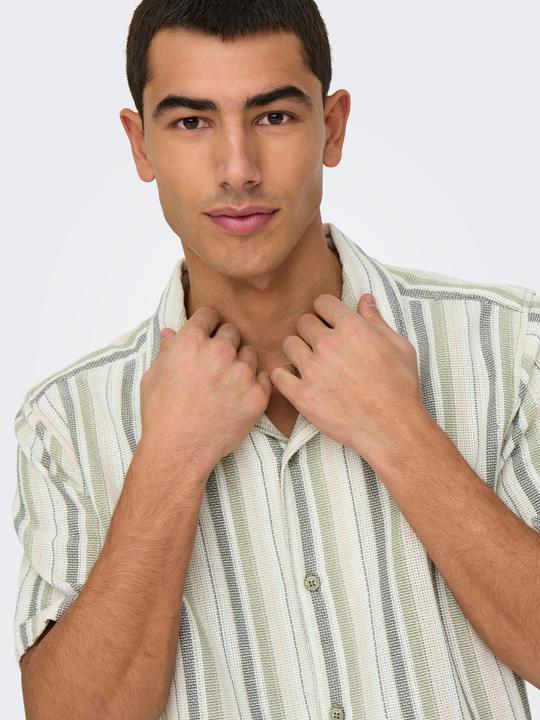 Produktbild Only & Sons Onstrev Life Reg Stripe Ss Shirt Noos (L)
