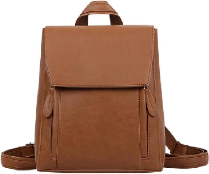 Image du produit Only-Bags.Store Petit sac à dos en cuir végétalien à trois voies, sac à dos en caramel, sac à dos en cuir