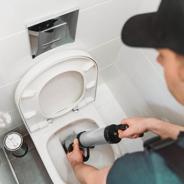 Actual product image Wiltec High-pressure Pipe-cleaning Pump for Quick Cleaning of Pipes Drain Cleaner for Bath & Toilet (1 pcs.)