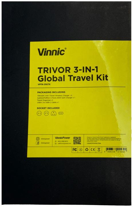 Actual product image Vinnic TRIVOR - Global Travel Kit (65 W)