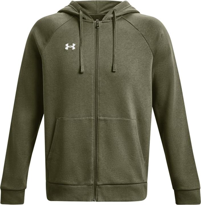 No Name Under Armour Herren Rival Fleece FZ Kapuzenpullover Khaki 1379767 390
