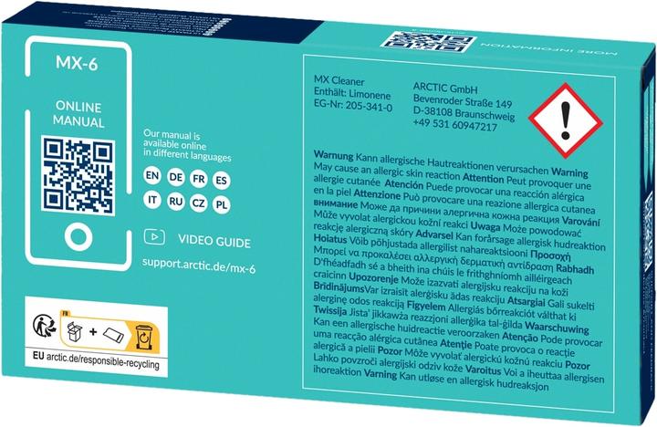 Produktbild Arctic MX-6 mit Reiniger (4 g)