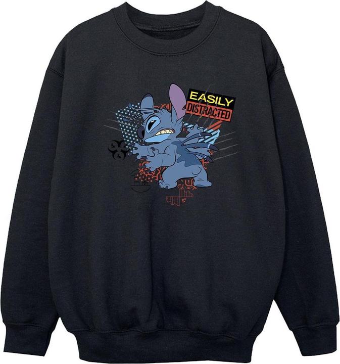 Produktbild Disney Lilo And Stitch Easily Distracted Sweatshirt Mädchen (152, 158)
