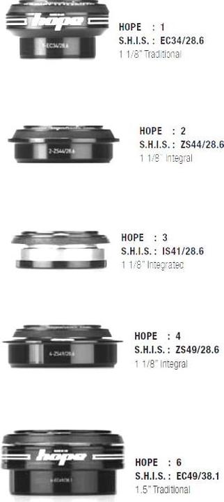 Image du produit Hope PICK'N'MIX Standard 1.5" 1"1/8 Cuvette H