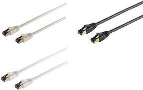 Produktbild Shiverpeaks BASIC-S Patchkabel, Kat. 8, F/FTP, 1,0 m, grau RJ45 Stecker (F/FTP, CAT8.1, 1 m)
