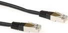 Produktbild Black 1 meter F/UTP CAT5E patch cable with RJ45 connectors. Cat5e f/utp lszh black 1.00m (UTP, CAT5e, 1 m)