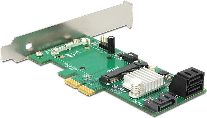 Actual product image Delock Hybrid 3 x internal SATA 6 Gb/s + 1 x internal mSATA