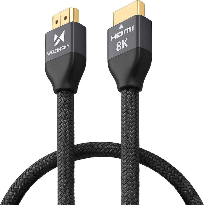 Produktbild Wozinsky cable HDMI 2.1 8K 60 Hz 48 Gbps / 4K 120 Hz / 2K 144 Hz 1 m Silver (WHDMI-10) (1 m, HDMI)