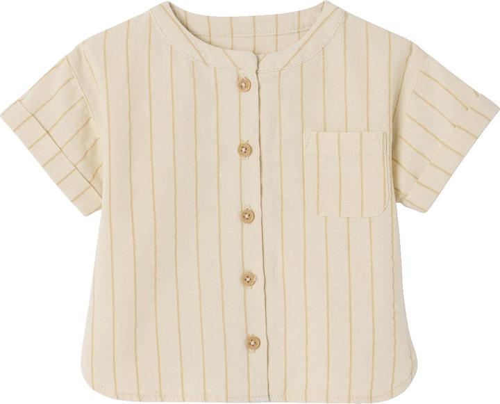 Vertbaudet Baby-Set: Hemd in Leinenoptik & Shorts