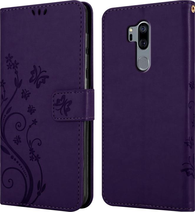 Actual product image Cadorabo Flower Book Case for LG G7 ThinQ / FIT / ONE (LG G7 Fit, G7 ThinQ, LG G7 One)