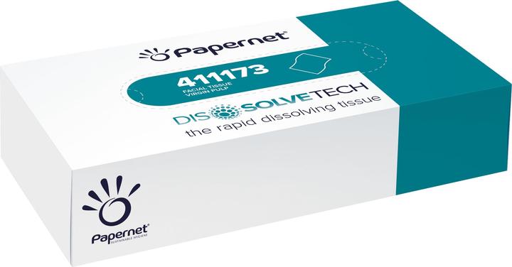 Produktbild Papernet 2-lg Zellstoff, 40 Boxen a 100 Bl., 21x20cm SUPERIOR DISSOLVE White